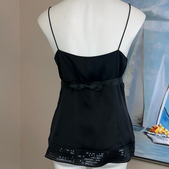 Ann Taylor Loft Camisole black satin with sequin trim
Size 8 NWOT - Picture 6 of 10